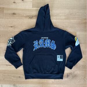 NFL x Aleali May - Men's LA Rams Hoodie in Black Blue & Yellow